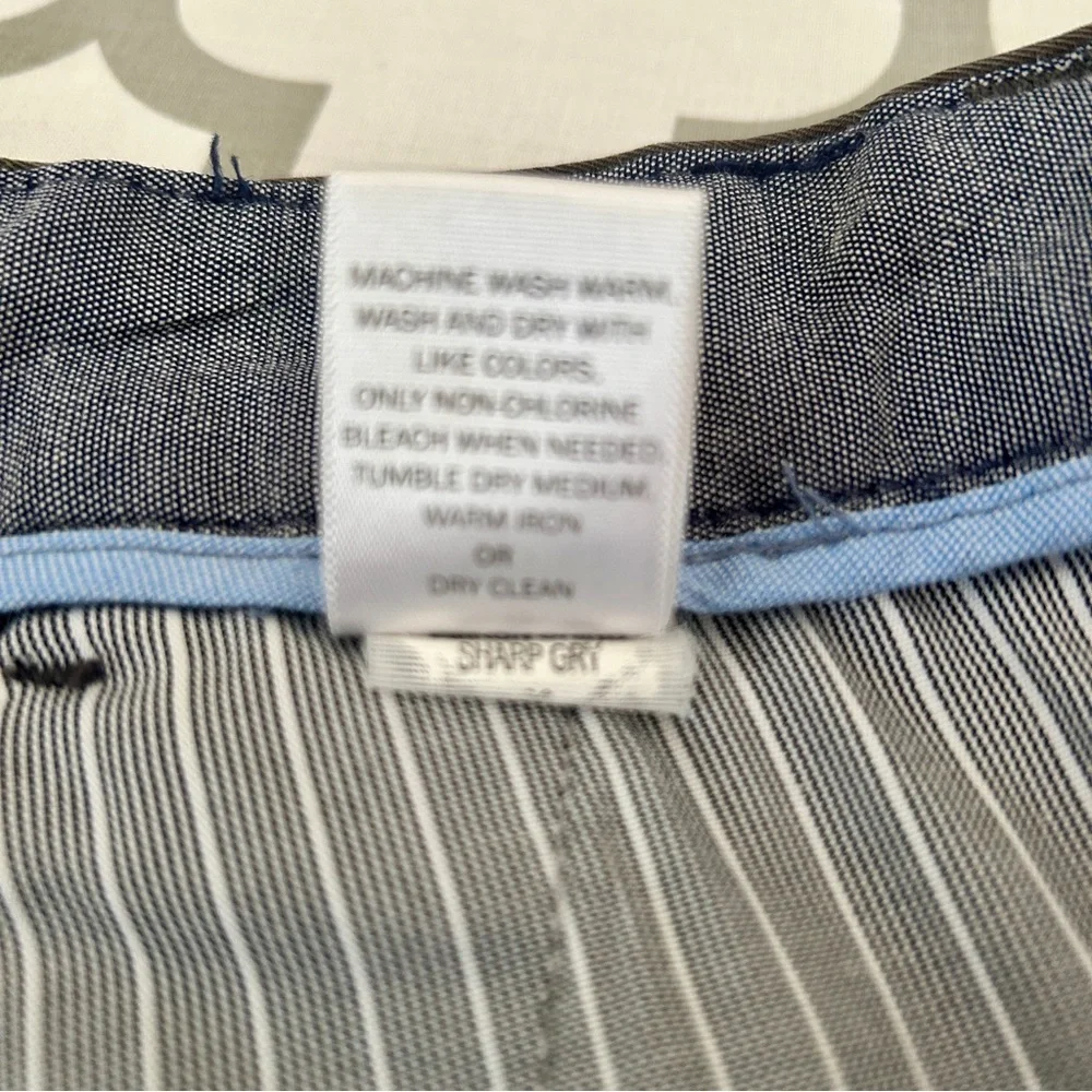 Banana Republic Men's Straight Fit Emerson Chino Sharp Grey Size 30x30